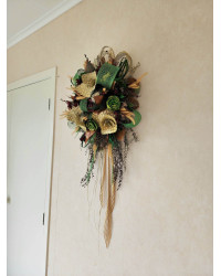 14 Exclusive Large Flax Flower Wall Arrangement