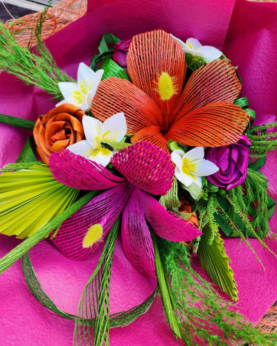 20 Exclusive Flax Hibiscus Flower Bouquet