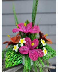 27 Exclusive Hibiscus Flax Flower Arrangement