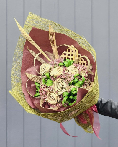 Enchanted Forest Flax Flower Bouquet