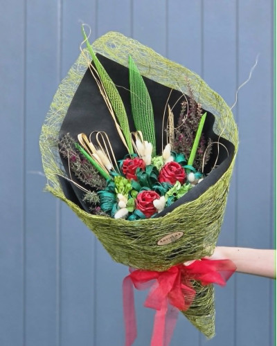 Forever Flax Flower Bouquet