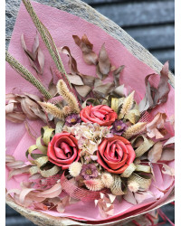 Pastel Dreams Flax Flower Bouquet