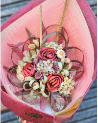 Pastel Dreams Flax Flower Bouquet