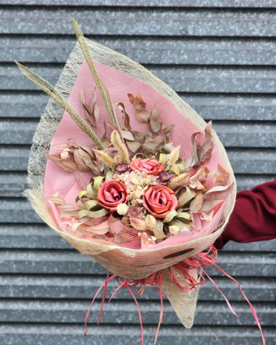 Pastel Dreams Flax Flower Bouquet