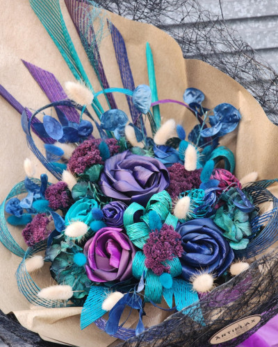 Paua Flax Flower Bouquet Large