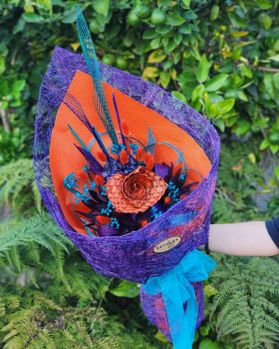 Sunset Flax Flower Bouquet