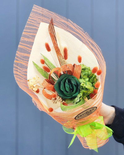 Mini Flax Flower Posy - tekau mā rua