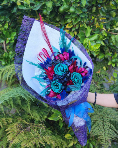 Vibrant Flax Flower Bouquet