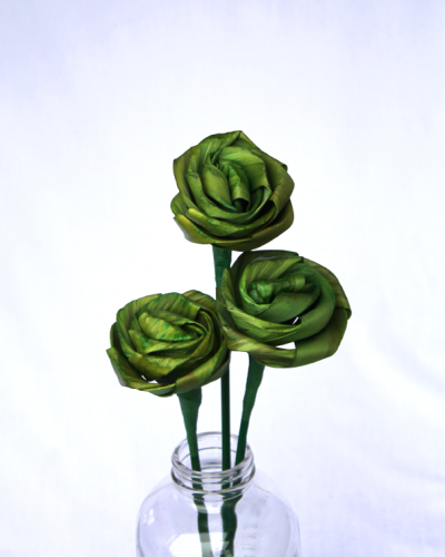 Green Flax Rose