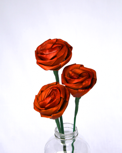 Orange Flax Rose