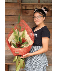 Single Flax Pohutukawa Bouquet